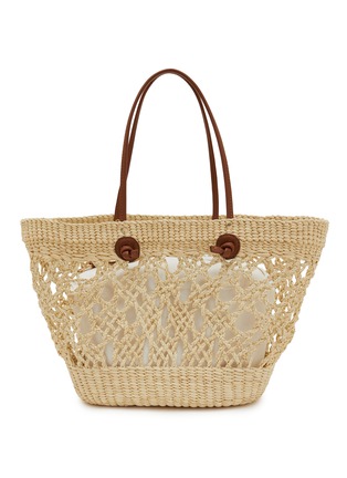 首图 - 点击放大 - SENSI STUDIO - Open Weave Straw Beach Backet Bag