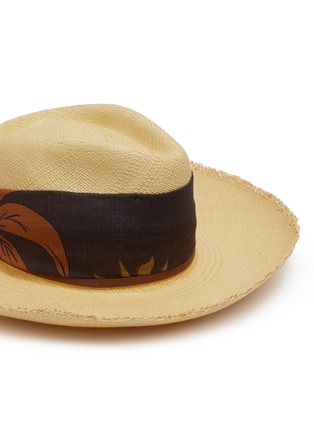 细节 - 点击放大 - SENSI STUDIO - Aguacate Long Brim Toquilla Straw Hat