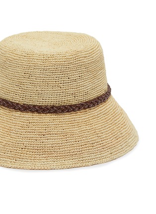 细节 - 点击放大 - SENSI STUDIO - Lampshade Crochet Straw Hat