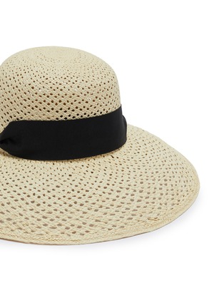 细节 - 点击放大 - SENSI STUDIO - Open Weave Lampshade Straw Hat