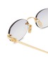 细节 - 点击放大 - MIU MIU - Metal Oval Sunglasses