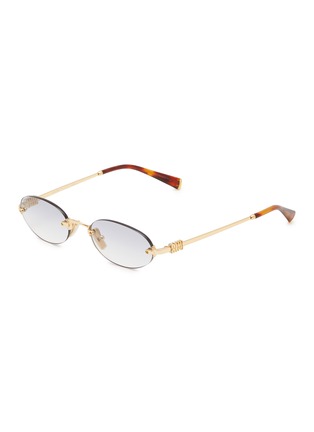 首图 - 点击放大 - MIU MIU - Metal Oval Sunglasses