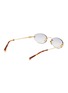 模特儿示范图 - 点击放大 - MIU MIU - Metal Oval Sunglasses