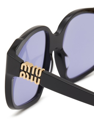 细节 - 点击放大 - MIU MIU - Acetate Square Sunglasses