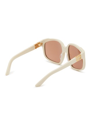 模特儿示范图 - 点击放大 - MIU MIU - Acetate Square Sunglasses