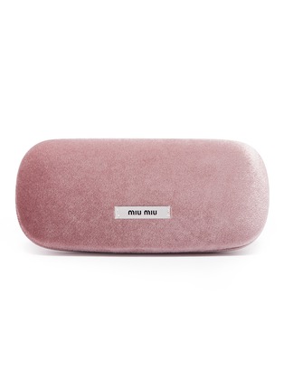 细节 - 点击放大 - MIU MIU - Metal Oval Gradient Sunglasses