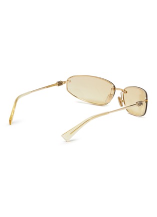 模特儿示范图 - 点击放大 - MIU MIU - Metal Oval Gradient Sunglasses