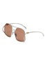 首图 - 点击放大 - MIU MIU - Steel Square Sunglasses