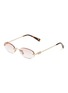 首图 - 点击放大 - MIU MIU - Metal Oval Sunglasses