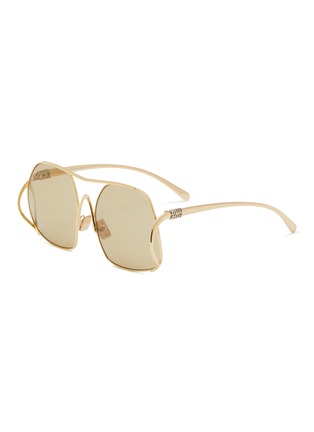 首图 - 点击放大 - MIU MIU - Miu Ombre Metal Square Sunglasses