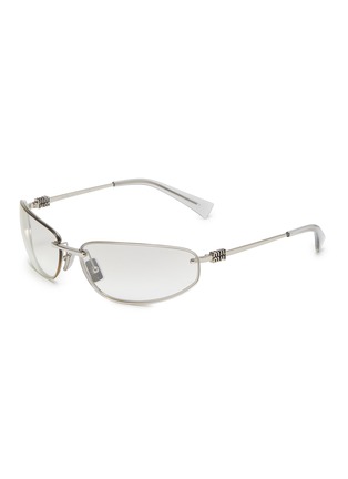 首图 - 点击放大 - MIU MIU - Metal Oval Gradient Sunglasses