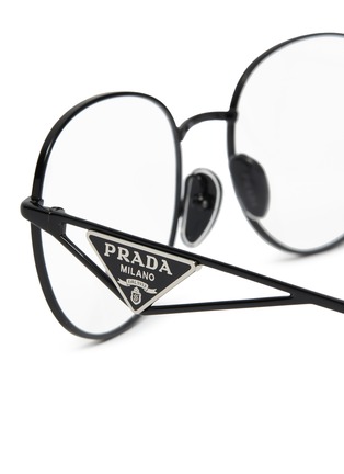 细节 - 点击放大 - PRADA - Metal Round Optical Glasses