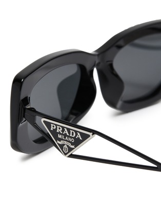 细节 - 点击放大 - PRADA - Acetate Rectangle Sunglasses