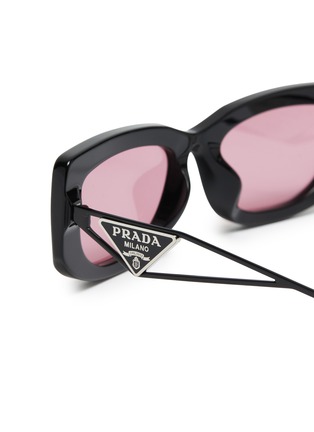 细节 - 点击放大 - PRADA - Acetate Rectangle Sunglasses