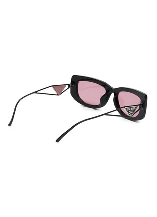 模特儿示范图 - 点击放大 - PRADA - Acetate Rectangle Sunglasses