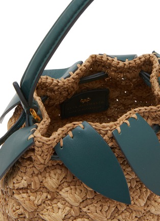 细节 - 点击放大 - ANYA HINDMARCH - Pineapple Raffia Eco Leather Crossbody Bucket Bag
