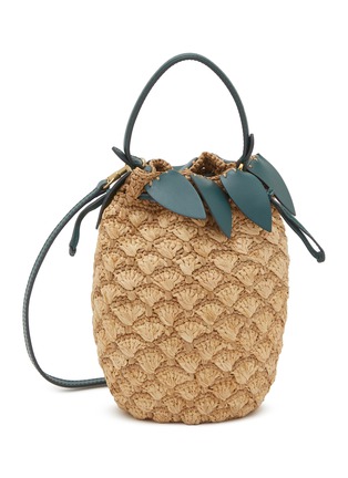 首图 - 点击放大 - ANYA HINDMARCH - Pineapple Raffia Eco Leather Crossbody Bucket Bag