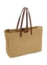 细节 - 点击放大 - ANYA HINDMARCH - Holiday Raffia Leather E/W Tote