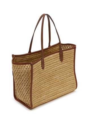 细节 - 点击放大 - ANYA HINDMARCH - Raffia Eco Leather Pocket Tote