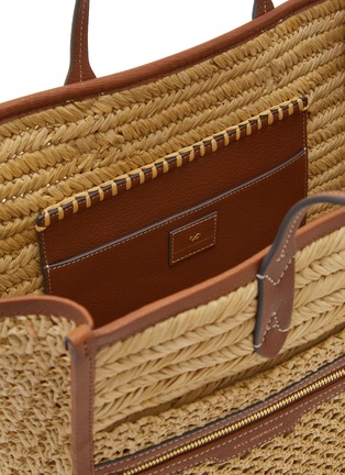 细节 - 点击放大 - ANYA HINDMARCH - Raffia Eco Leather Pocket Tote