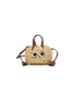 首图 - 点击放大 - ANYA HINDMARCH - Small Shag Eyes Raffia Leather Tote Bag