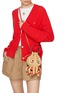 模特儿示范图 - 点击放大 - ANYA HINDMARCH - Octopus Raffia Eco Leather Crossbody Bag