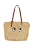 首图 - 点击放大 - ANYA HINDMARCH - Shag Eyes Raffia Leather E/W Tote