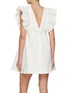 背面 - 点击放大 - KIKA VARGAS - Francine Ruffle V-Neck Mini Dress