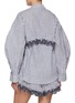 背面 - 点击放大 - KIKA VARGAS - Momoyo Striped Lace Cotton Blend Shirt