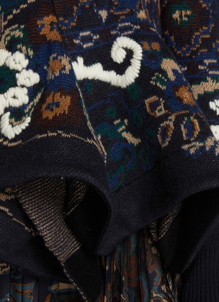  - SACAI - 提花羊毛针织上衣