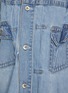  - SACAI - 褶裥牛仔连衣裙