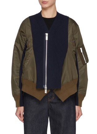 首图 - 点击放大 - SACAI - Hybrid Zip Up Jacket