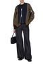 模特儿示范图 - 点击放大 - SACAI - Hybrid Zip Up Jacket