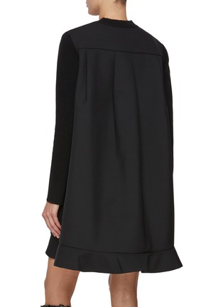背面 - 点击放大 - SACAI - Hybrid Suiting Mix Knit Dress