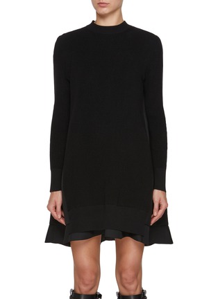 首图 - 点击放大 - SACAI - Hybrid Suiting Mix Knit Dress