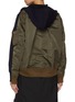 背面 - 点击放大 - SACAI - Hybrid Sponge Sweat Zip Up Hoodie