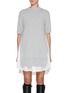 首图 - 点击放大 - SACAI - Hybrid Shirt Interior Cotton T-shirt Dress