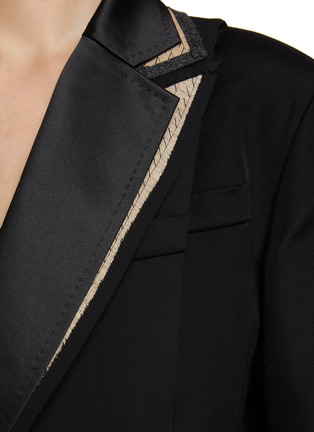  - SACAI - 双排扣拼接西装外套