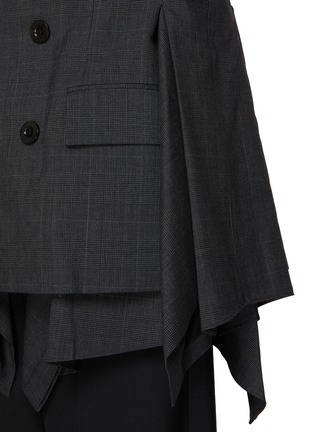  - SACAI - 拼接格纹西装外套