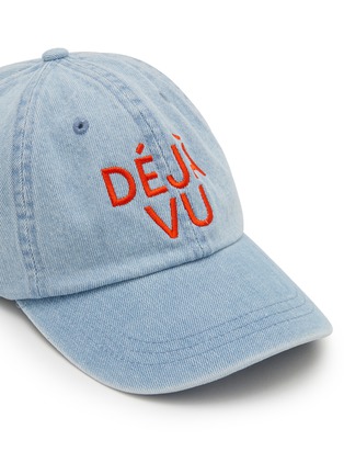 细节 - 点击放大 - CLARE V - Déjà Vu Embroidered Cotton Baseball Cap