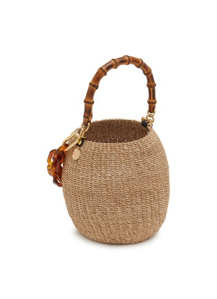 细节 - 点击放大 - CLARE V - Pot De Miel Bamboo Handle Handbag