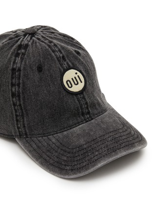 细节 - 点击放大 - CLARE V - Oui Embroidered Cotton Baseball Cap