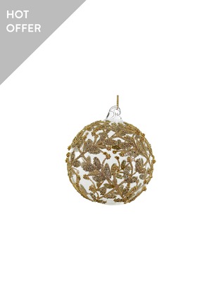 首图 –点击放大 - SHISHI - Bead Flower Lace Glass Ball Ornament