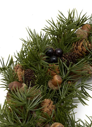 细节 –点击放大 - SHISHI - Pine Cone Acorn Blackberry Wreath