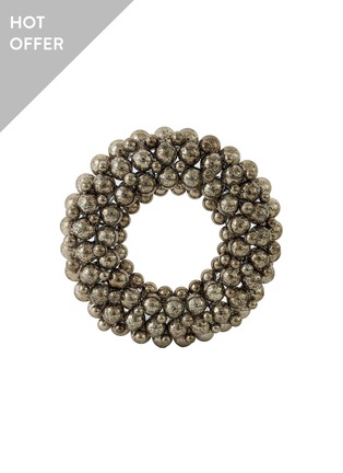 首图 –点击放大 - SHISHI - Bubble Wreath — Antique Silver