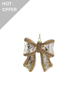 首图 –点击放大 - SHISHI - Beaded Bow Glass Ornament