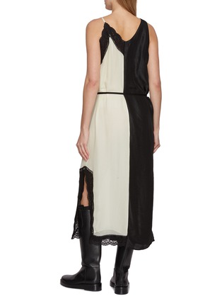 背面 - 点击放大 - BEAUTIFUL PEOPLE - 折叠拼接真丝连衣裙