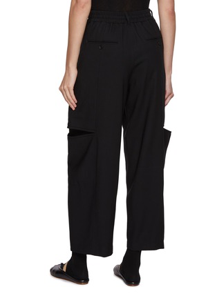 背面 - 点击放大 - BEAUTIFUL PEOPLE - 切口系带羊毛长裤