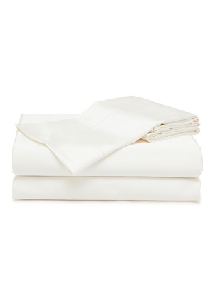 首图 –点击放大 - SILKY MIRACLE - The One Queen Size Silk Bed Set — Pearl White