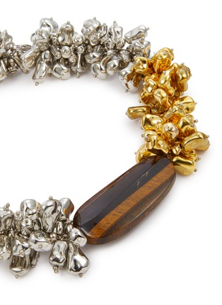细节 - 点击放大 - DRIES VAN NOTEN - Precious Plated Brass Necklace